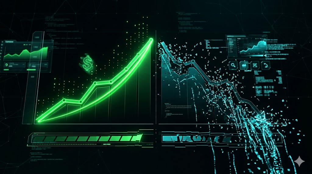 el verde del dashboard que oculta el rojo del margen